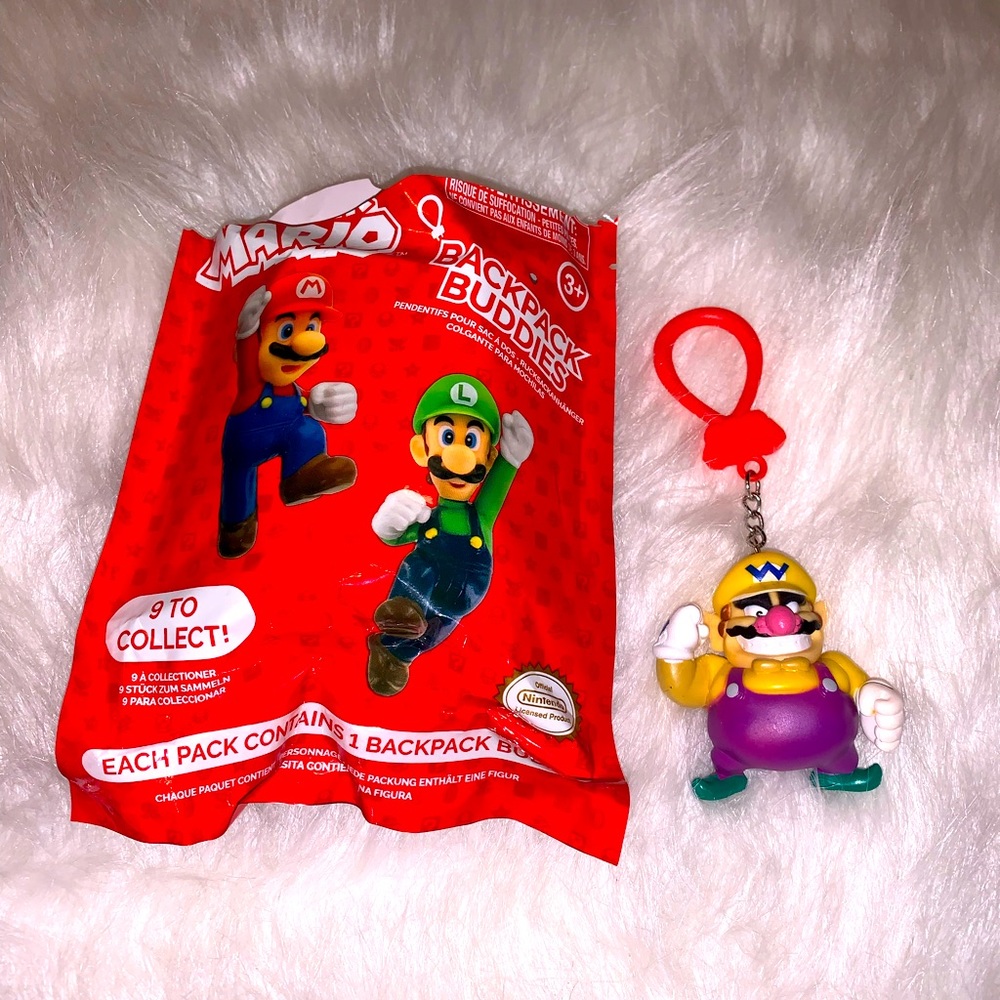 NEW Super Mario backpack buddies (Wario)